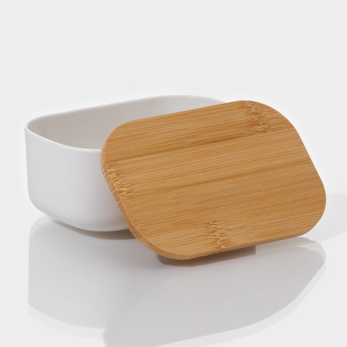 Контейнер для хранения с крышкой LaDо́m &laquo;Натурэль&raquo;, 11&times;7,5&times;5 см, цвет белый