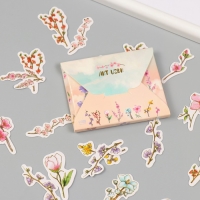 Наклейки для творчества "Весеннее цветение" тиснение золото набор 48 шт 9х7х0,8 см Наклейки для творчества "Весеннее цветение" тиснение золото набор 48 шт 9х7х0,8 см