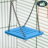 Качели для грызунов на цепочках, 8,5 х 7 см, вспененный ПВХ, голубые Качели для грызунов на цепочках, 8,5 х 7 см, вспененный ПВХ, голубые
