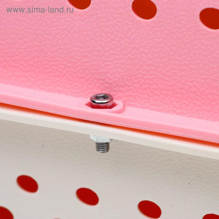 Переноска для животных пластиковая, 47,5 х 33 х 31 см, розовая Переноска для животных пластиковая, 47,5 х 33 х 31 см, розовая