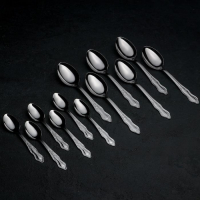 Набор столовых приборов &laquo;Славяна&raquo;, 24 предмета, толщина 1.2 мм, цвет серебряный