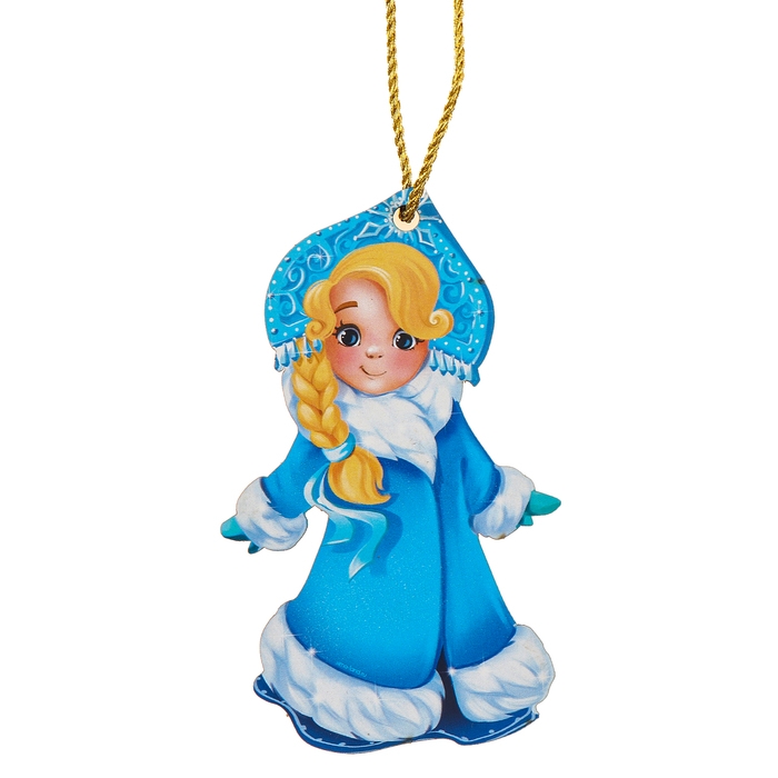 Ёлочная деревянная подвеска «Новый год! Снегурочка» Ёлочная деревянная подвеска «Новый год! Снегурочка»
