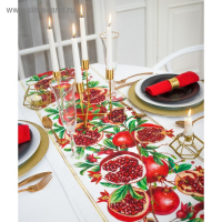 Дорожка на стол «Гранаты» 40*146 см Дорожка на стол «Гранаты» 40*146 см