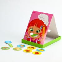 Развивающая игра &laquo;Накорми меня&raquo; (2 основы+ ложка+ 24 элемента)