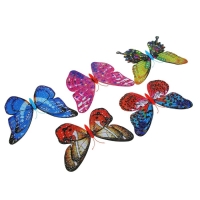 Штекер "Бабочка Верди" 20х14см/45см, набор 5шт, МИКС