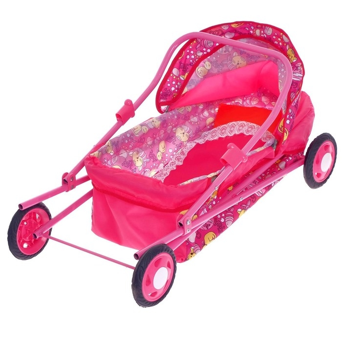 Коляска кукольная № 1, цвета МИКС Коляска кукольная № 1, цвета МИКС