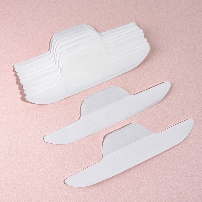 Защитные вкладыши от пота и загрязнений, набор - 10 шт, на клеевой основе, 24,7 × 6,8 × 0,1 см, цвет бежевый Защитные вкладыши от пота и загрязнений, набор - 10 шт, на клеевой основе, 24,7 × 6,8 × 0,1 см, цвет бежевый