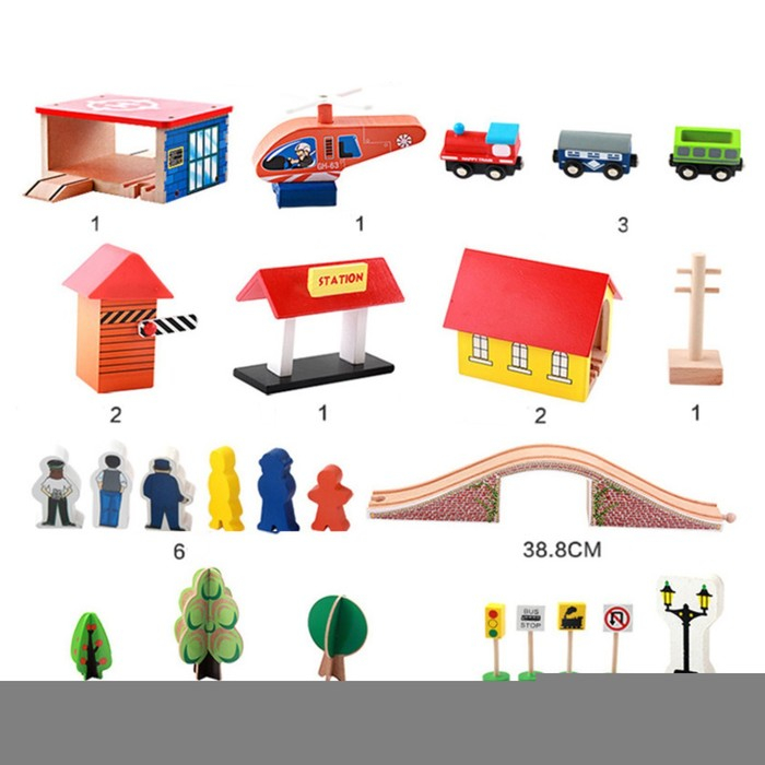 Железная дорога «Загородная поездка», 89 элементов Железная дорога «Загородная поездка», 89 элементов