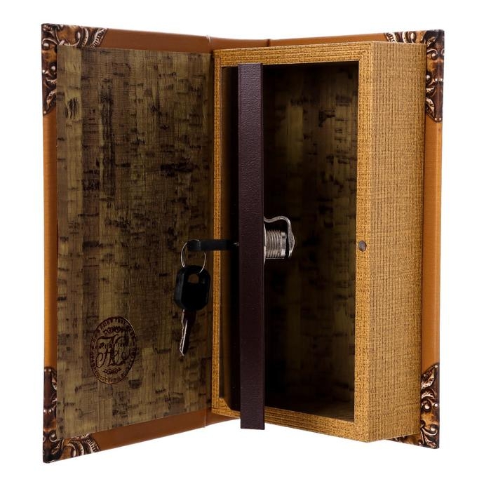 Сейф дерево книга кожа Сейф дерево книга кожа "Тайны и секреты" 21х13х5 см