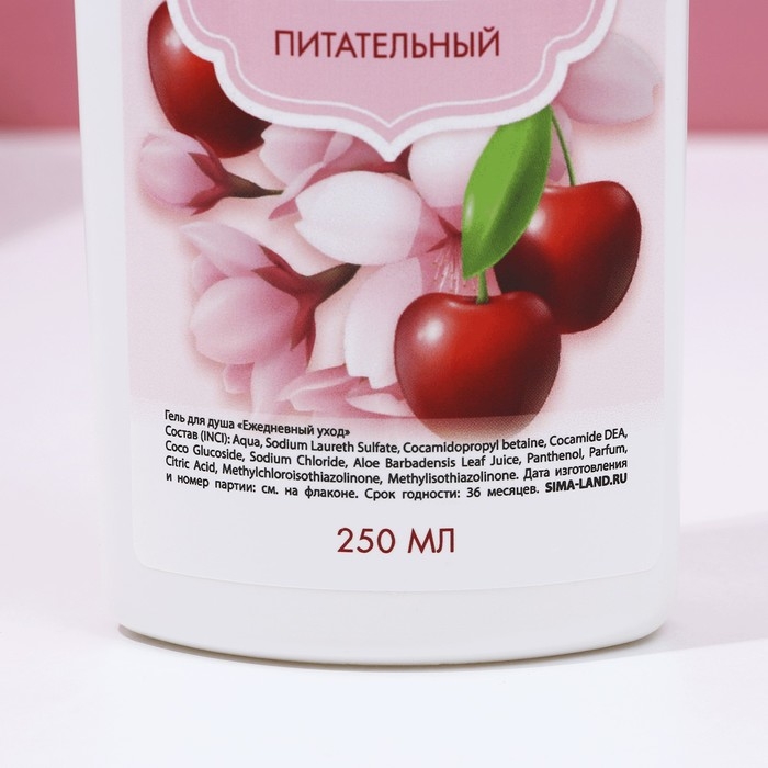 Подарочный набор косметики &laquo;Расцветай!&raquo;, гель для душа и шампунь для волос, 2 х 250 мл, ЧИСТОЕ СЧАСТЬЕ