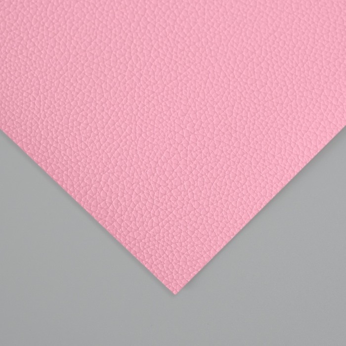 Лист для творчества иск.кожа "Рисунок Личи" розовый лист 33х20 см толщина 0,7 мм