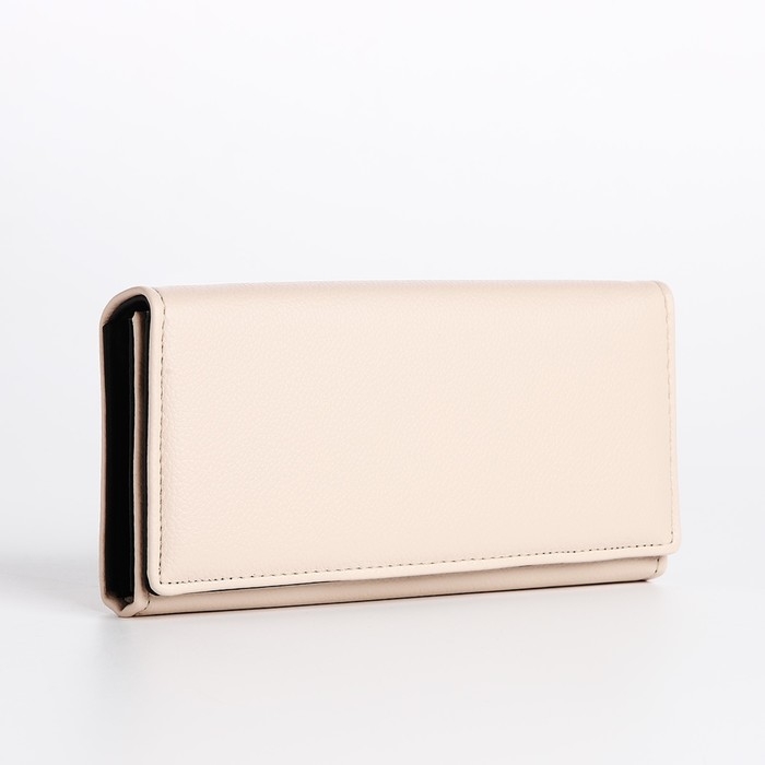 Кошелёк женский на магните, цвет бежевый Кошелёк женский на магните, цвет бежевый
