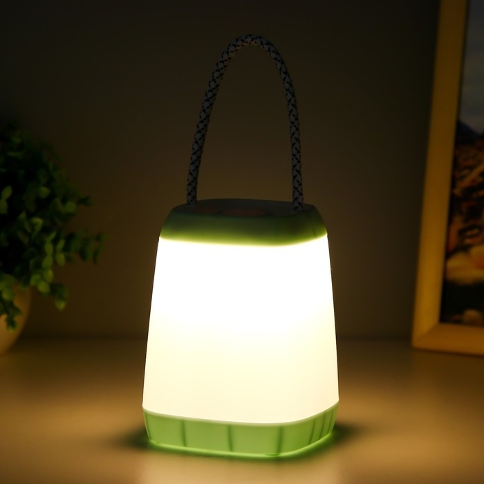 Ночник Ночник "Навигатор" LED, 3Вт, 3 режима, 3ААА голубой 9х7х2,5 см RISALUX