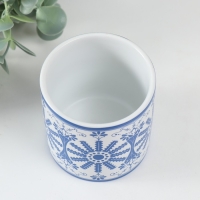 Вазон керамика "Цветочная роспись" 200 мл 7,3х7,3х7,3 см Вазон керамика "Цветочная роспись" 200 мл 7,3х7,3х7,3 см