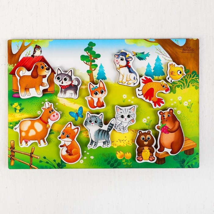 Головоломка липучки «Где чей малыш?» Головоломка липучки «Где чей малыш?»