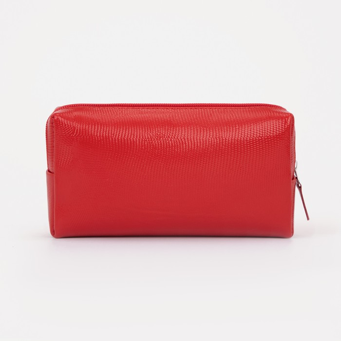 Косметичка на молнии, цвет красный Косметичка на молнии, цвет красный