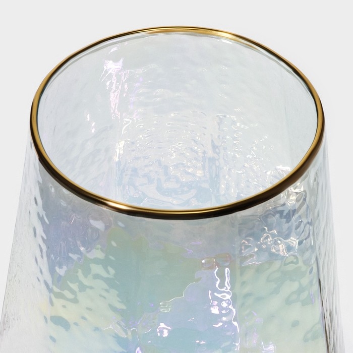 Набор бокалов для вина стеклянный Magistro «Дарио», 500 мл, 7,3×25 см, 6 шт, цвет перламутровый Набор бокалов для вина стеклянный Magistro «Дарио», 500 мл, 7,3×25 см, 6 шт, цвет перламутровый