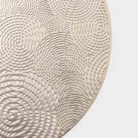 Салфетка сервировочная на стол «Гипноз», d=38 см, цвет золото Салфетка сервировочная на стол «Гипноз», d=38 см, цвет золото