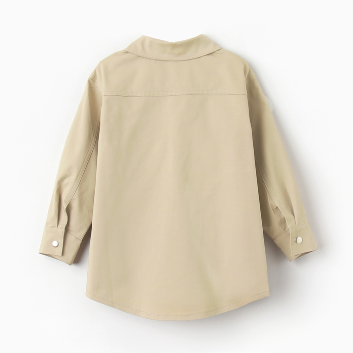Рубашка джинсовая детская KAFTAN размер 32 (110-116 см), цвет бежевый
