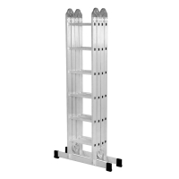 Лестница-трансформер ТУНДРА, алюминиевая, 4х6 ступени Лестница-трансформер ТУНДРА, алюминиевая, 4х6 ступени