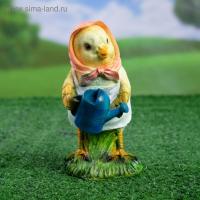 Садовая фигура "Цыпа-хозяюшка" 8х10х17см Садовая фигура "Цыпа-хозяюшка" 8х10х17см