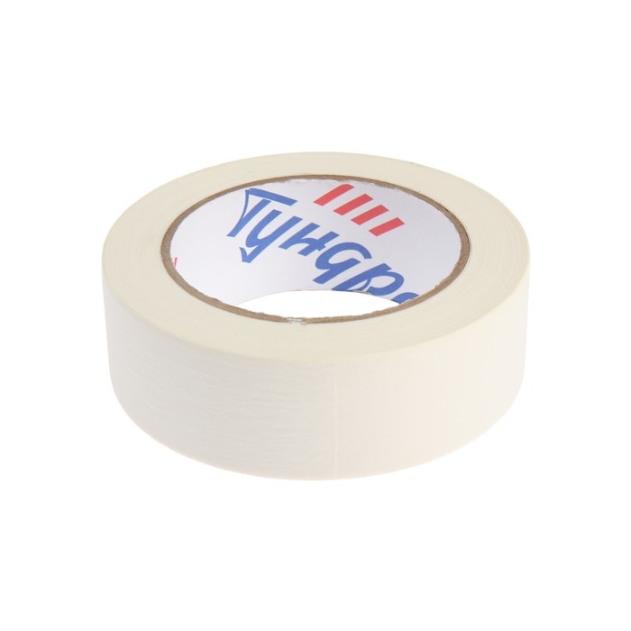 Лента малярная ТУНДРА, самоклеящаяся, бумажная основа, 120 мкм, 36 мм x 50 м Лента малярная ТУНДРА, самоклеящаяся, бумажная основа, 120 мкм, 36 мм x 50 м