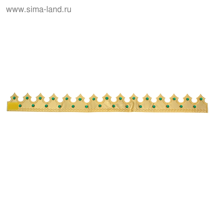 Карнавальная корона &laquo;Принц&raquo;, цвет золотой