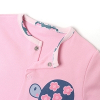 Комбинезон детский (3 шт.), цвет белый/розовый/светло-розовый, рост 74 см