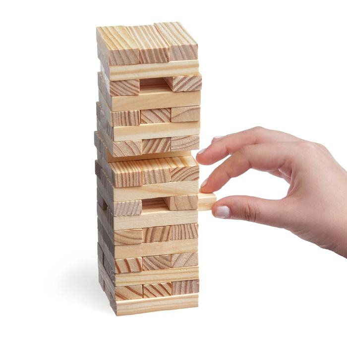 Падающая башня-дженга &laquo;Играют все&raquo;, 54 бруска, 6+