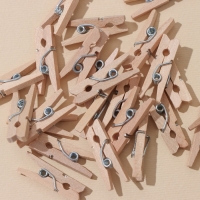 Прищепки бельевые Доляна, деревянные, 2,5 см, 24 шт Прищепки бельевые Доляна, деревянные, 2,5 см, 24 шт