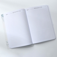 Ежедневник А5+, 100 листов Мягкая обл.Софт-тач &laquo;Смотри на мир&raquo;