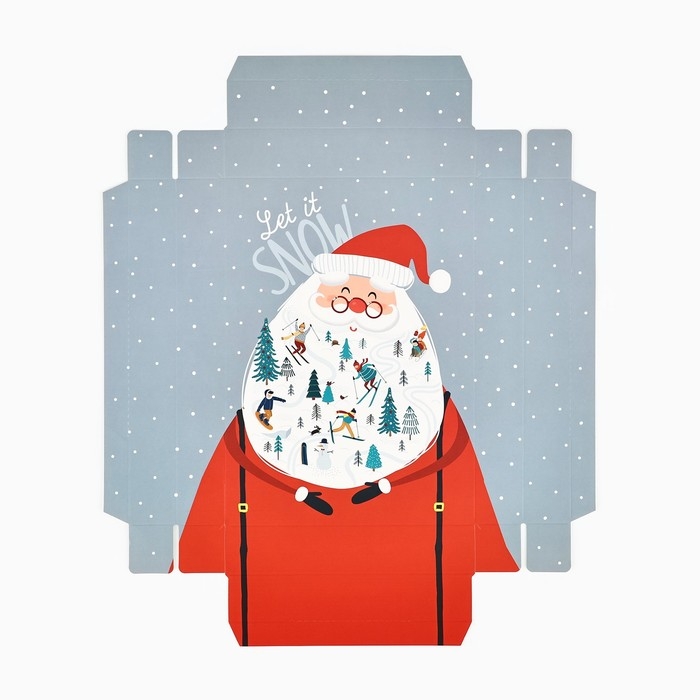 Коробка подарочная новогодняя складная &laquo;Новогодние истории&raquo;, 21 х 15 х 7 см, Новый год