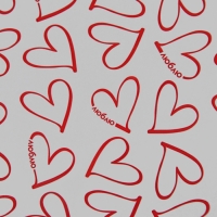 Плёнка для цветов упаковочная глянцевая прозрачная «Сердца», красные, 0.6 x 10 м Плёнка для цветов упаковочная глянцевая прозрачная «Сердца», красные, 0.6 x 10 м