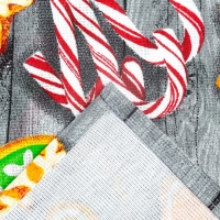 Набор кухонных полотенец Доляна &laquo;Новогоднее печенье &raquo; 35х60см-2шт, 100% хлопок