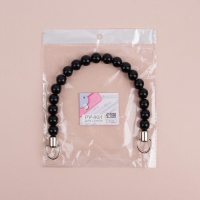 Ручка для сумки, 34 × 1,5 см, цвет чёрный Ручка для сумки, 34 × 1,5 см, цвет чёрный