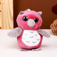 Мягкая игрушка &laquo;Сова с серым клювиком&raquo;, на брелоке, 10 см, цвета МИКС