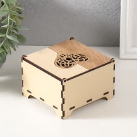 Шкатулка комбинированная "Сердце" 10,5х10х7 см Шкатулка комбинированная "Сердце" 10,5х10х7 см