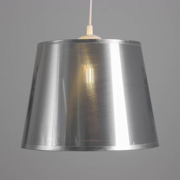 Абажур Е27 серебро 28х28х21 см Абажур Е27 серебро 28х28х21 см