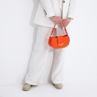 Сумка-багет на молнии, цвет оранжевый Сумка-багет на молнии, цвет оранжевый