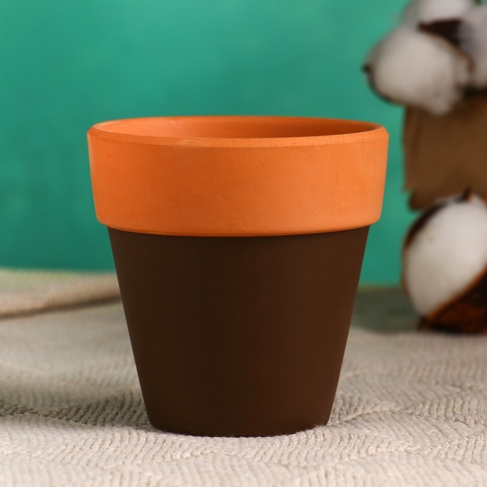 Горшок Горшок "Трапеция", 8х8х8см, терракот