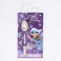 Ложка сувенирная на открытке &laquo;Новогодняя коллекция: Поверь в мечту&raquo;, 3 х 14 см