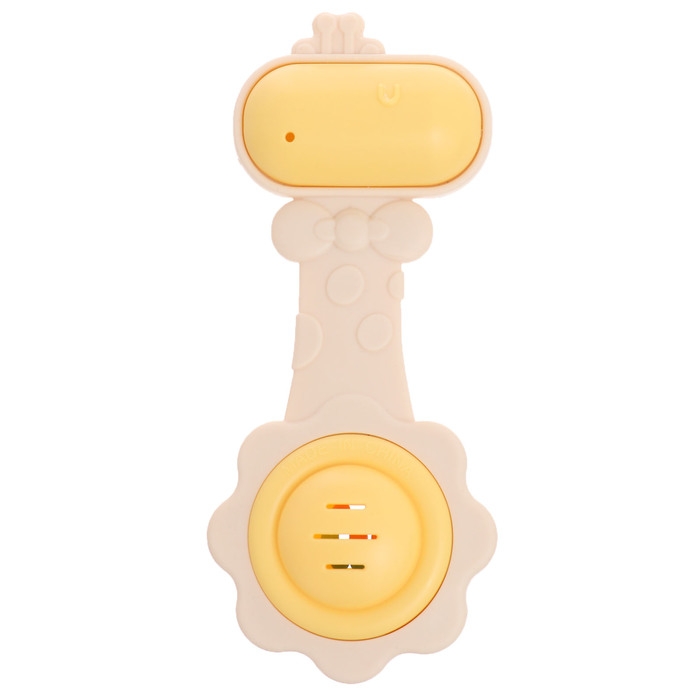 Погремушка с прорезывателем для зубов «Жирафик», пищевой силикон Погремушка с прорезывателем для зубов «Жирафик», пищевой силикон