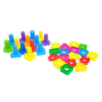 Конструктор &laquo;Болты и гайки&raquo;, размер одной детали 4 х 4 х 1,5 см