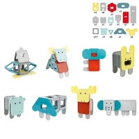 Конструктор магнитный &laquo;Цветные магниты&raquo;, 40 деталей