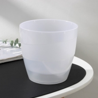 Кашпо для цветов со вставкой «Грация», 2 л, цвет прозрачный Кашпо для цветов со вставкой «Грация», 2 л, цвет прозрачный