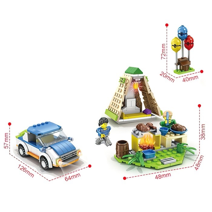 Конструктор На природе &laquo;Пикник у костра&raquo;, 251 деталь