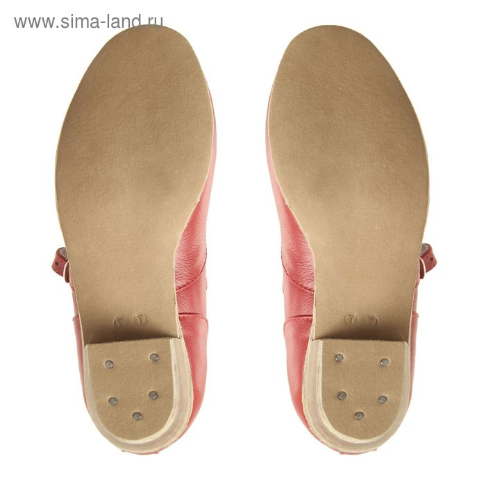 Туфли народные женские, длина по стельке 22,5 см, цвет красный