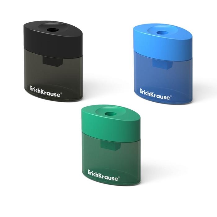 Точилка 1 отверстие Erich Krause SMART & SHARP, с контейнером, отверстие диаметром 8 мм, микс Точилка 1 отверстие Erich Krause SMART & SHARP, с контейнером, отверстие диаметром 8 мм, микс