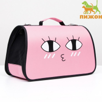 Сумка - переноска для животных "Воздушный поцелуй", розовая, размер M,45 х 21 х 27см Сумка - переноска для животных "Воздушный поцелуй", розовая, размер M,45 х 21 х 27см
