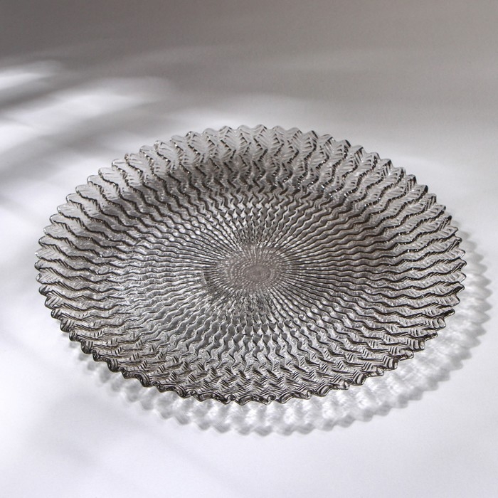 Тарелка «Ретро Grey», d=21, цвет серый Тарелка «Ретро Grey», d=21, цвет серый